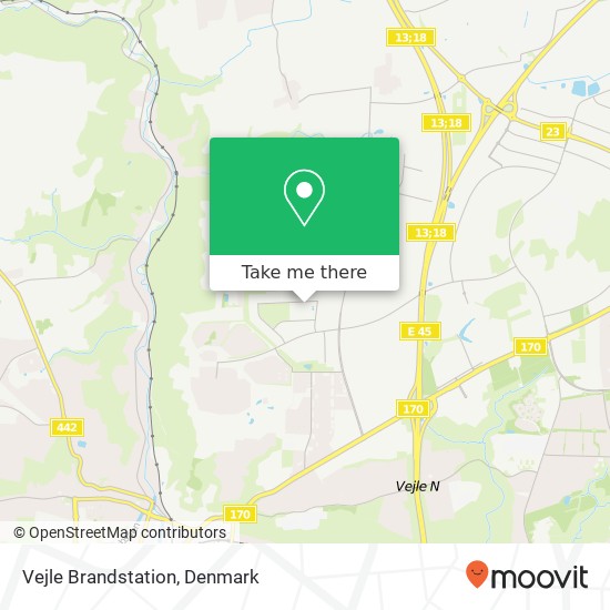 Vejle Brandstation map