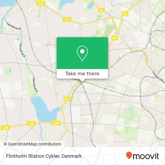 Flintholm Station Cykler map
