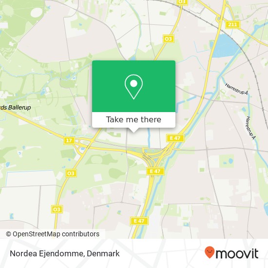 Nordea Ejendomme map