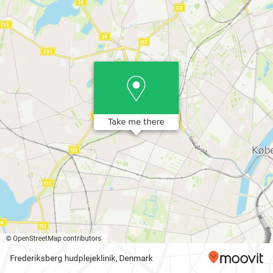 Frederiksberg hudplejeklinik map