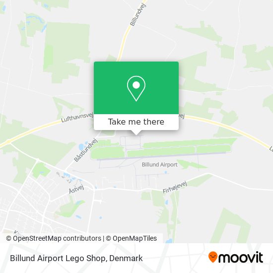Billund Airport Lego Shop map