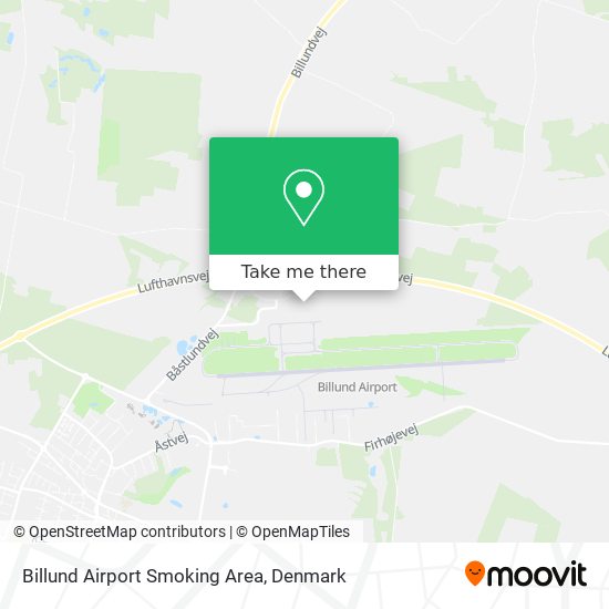 Billund Airport Smoking Area map