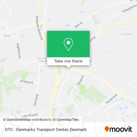 DTC - Danmarks Transport Center map