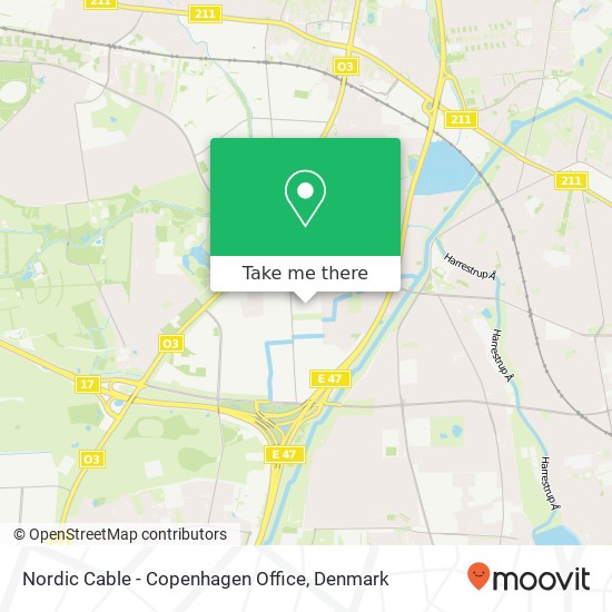 Nordic Cable - Copenhagen Office map