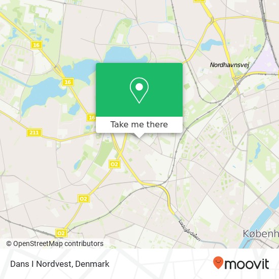 Dans I Nordvest map