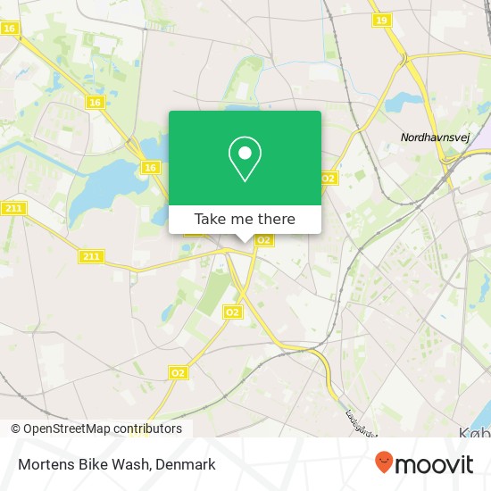 Mortens Bike Wash map