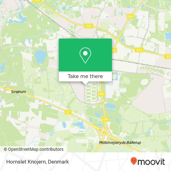 Hornslet Knojern map