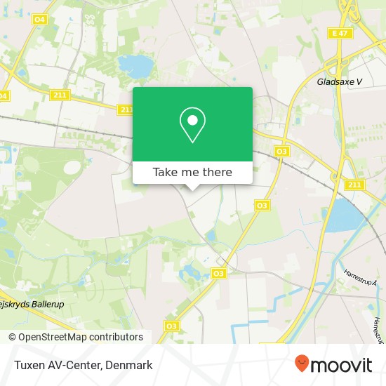 Tuxen AV-Center map