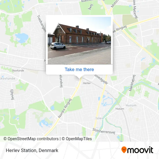 Herlev Station map