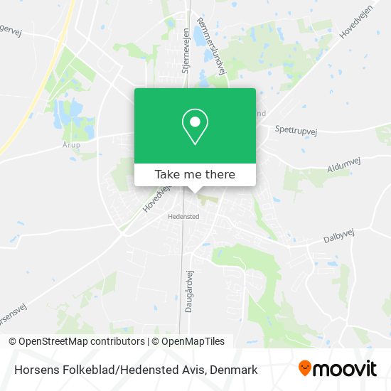 Horsens Folkeblad / Hedensted Avis map