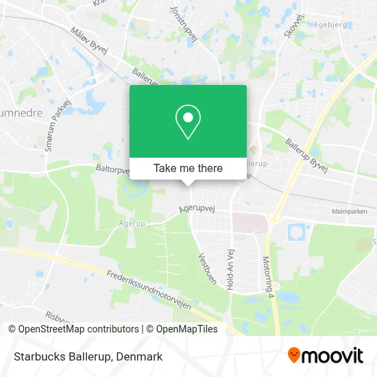 Starbucks Ballerup map