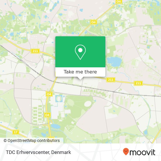 TDC Erhvervscenter map