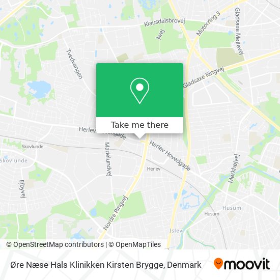 Øre Næse Hals Klinikken Kirsten Brygge map