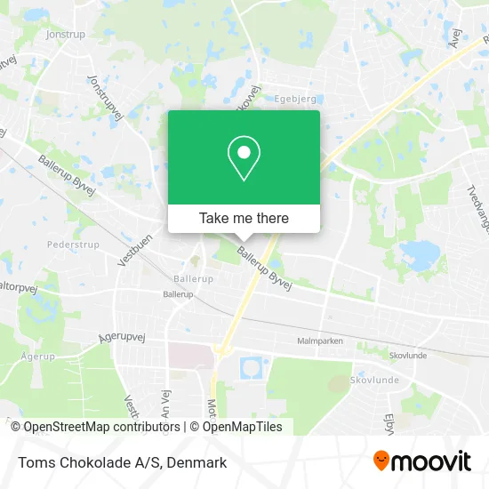 Toms Chokolade A/S map