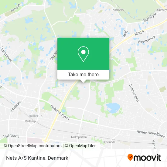 Nets A/S Kantine map