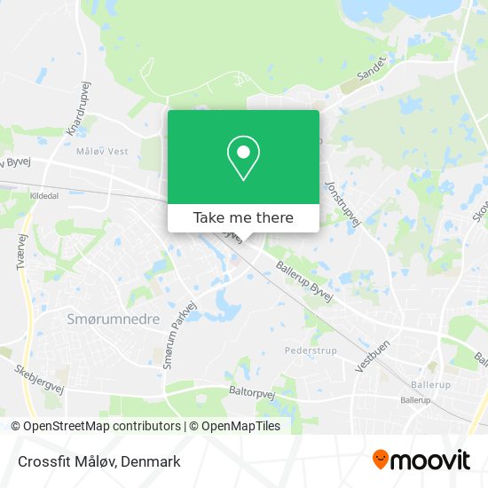 Crossfit Måløv map