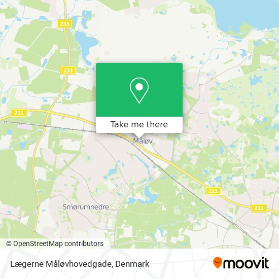 Lægerne Måløvhovedgade map