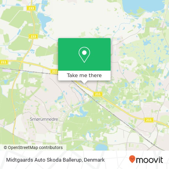 Midtgaards Auto Skoda Ballerup map