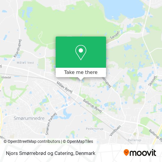 Njors Smørrebrød og Catering map