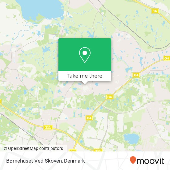 Børnehuset Ved Skoven map