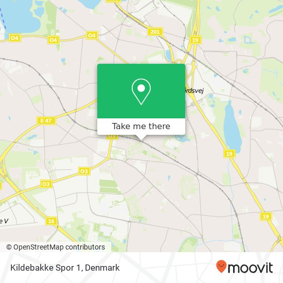 Kildebakke Spor 1 map