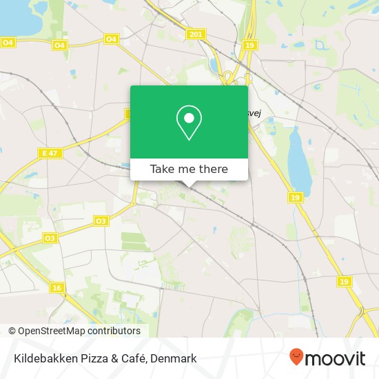 Kildebakken Pizza & Café map