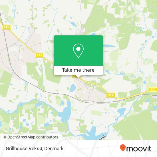 Grillhouse Veksø map