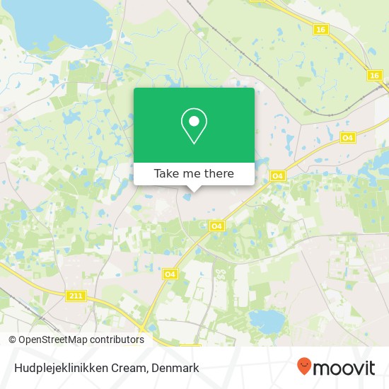 Hudplejeklinikken Cream map