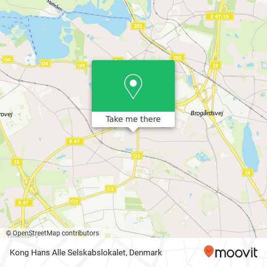 Kong Hans Alle Selskabslokalet map