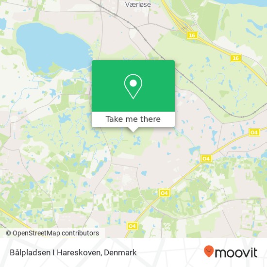 Bålpladsen I Hareskoven map