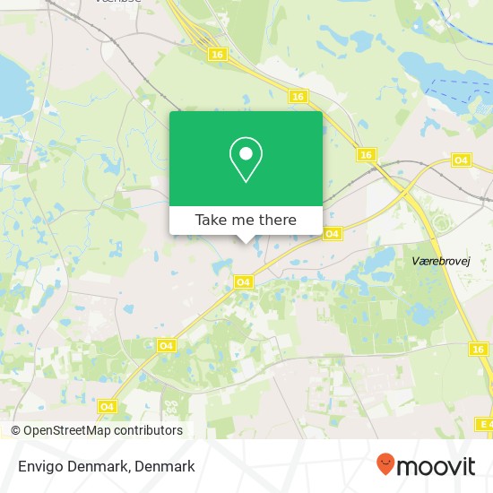 Envigo Denmark map