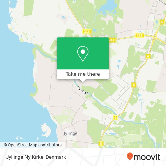 Jyllinge Ny Kirke map
