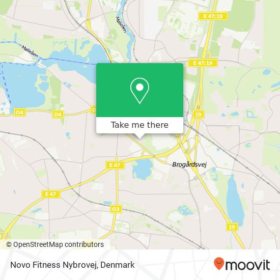 Novo Fitness Nybrovej map