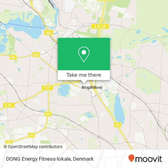DONG Energy Fitness-lokale map
