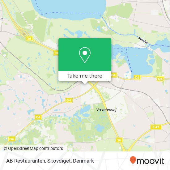 AB Restauranten, Skovdiget map
