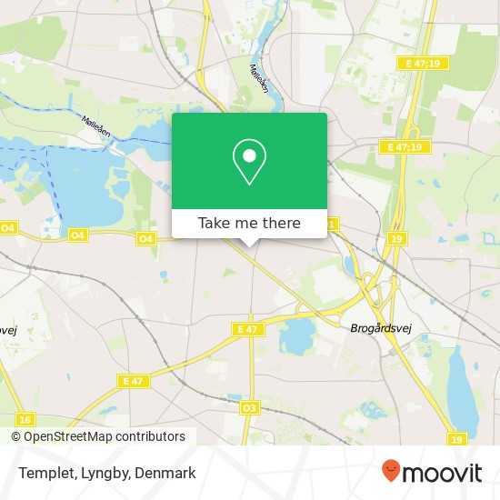 Templet, Lyngby map