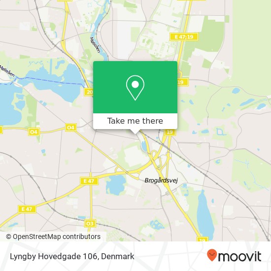 Lyngby Hovedgade 106 map