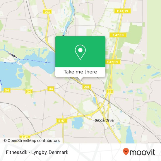 Fitnessdk - Lyngby map