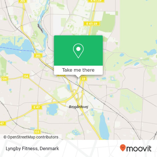 Lyngby Fitness map