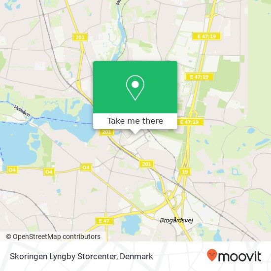 Skoringen Lyngby Storcenter map