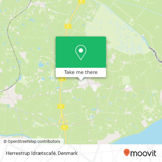 Herrestrup Idrætscafé map