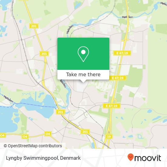 Lyngby Swimmingpool map