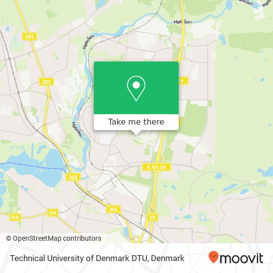 Technical University of Denmark DTU map