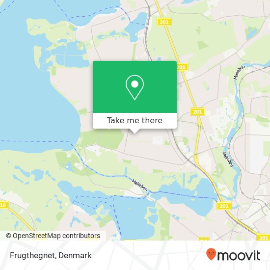 Frugthegnet map