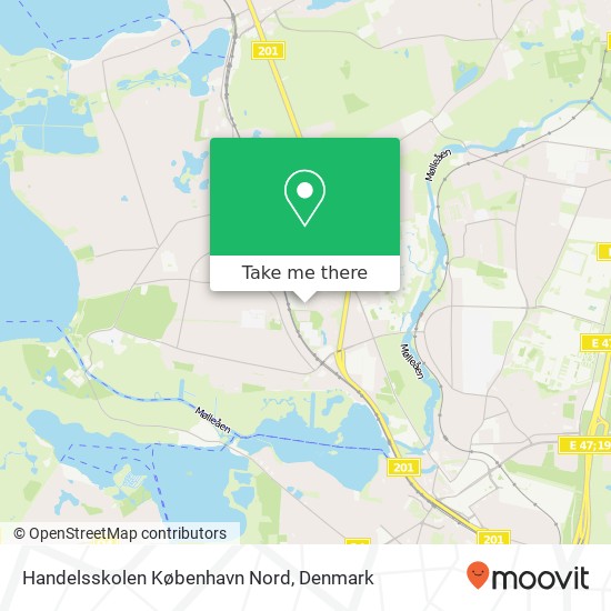 Handelsskolen København Nord map