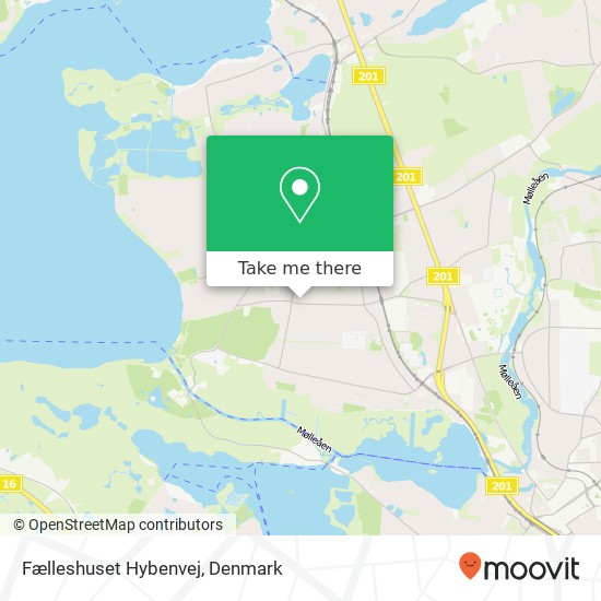 Fælleshuset Hybenvej map