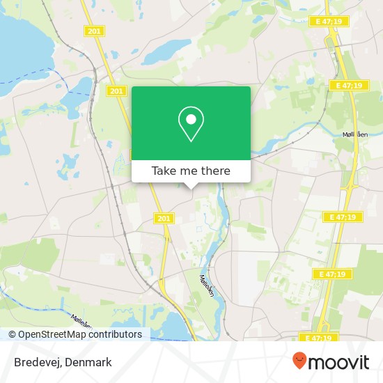 Bredevej map