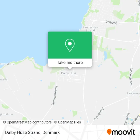 Dalby Huse Strand map