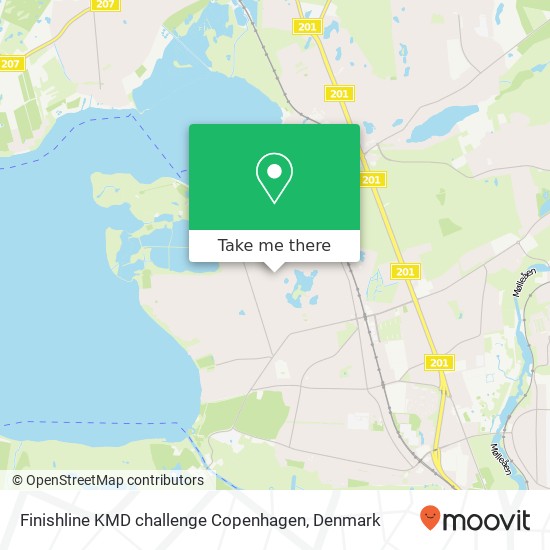 Finishline KMD challenge Copenhagen map