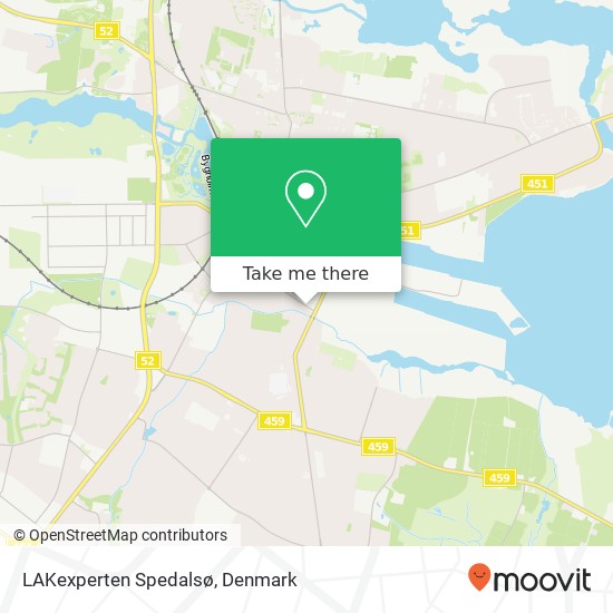 LAKexperten Spedalsø map
